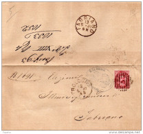 1881 LETTERA CON ANNULLO BOLOGNA - Storia Postale