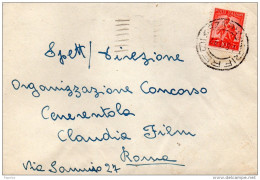 1947  LETTERA CON ANNULLO RIFREDI FIRENZE - 1946-60: Marcofilia