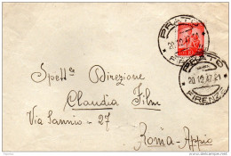 1947  LETTERA CON ANNULLO PRATO FIRENZE - 1946-60: Storia Postale