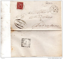 1894  LETTERA CON ANNULLO TREQUANDA SIENA - Storia Postale