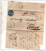 1879  LETTERA CON ANNULLO CASTEL GOFFREDO MANTOVA + CREMONA - Poststempel