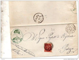 1883  LETTERA CON ANNULLO ALBANO DI LUCANIA POTENZA - Marcofilie