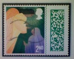 Great Britain, Scott #4293, Used (o), 2022, Christmas: The Annunciation, 2nd, Multicolored - Non Classificati