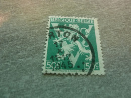 Belgique - Lion - Grand V - 50c. - Vert - Oblitéré - Année 1945 - - Used Stamps