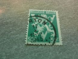 Belgique - Lion - Grand V - 50c. - Vert - Oblitéré - Année 1945 - - Gebraucht