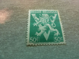 Belgique - Lion - Grand V - 50c. - Vert - Non Oblitéré - Année 1945 - - Unused Stamps