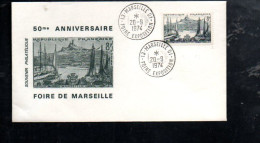 50 ANS FOIRE EXPOSITION DE MARSEILLE 1974 - Tijdelijke Stempels