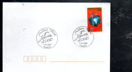 MEILLEURS VOEUX 1 ER JANVIER 2000 PARIS - Commemorative Postmarks