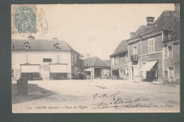 CP - 72 - Luché - Place De L'Eglise - Luche Pringe