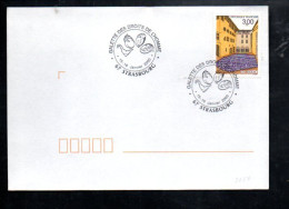 GALETTE DES DROITS DE L'HOMME à STRASBOURG 2000 - Commemorative Postmarks