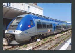 CPM Carte-photo Moderne - Train SNCF "TER Basse-Normandie N°76578 Granville-Caen En Gare De Granville 2019" - Granville