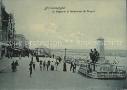 72026164 Blankenberghe La Digue Et Le Monument De Bruyne Blankenberghe - Blankenberge