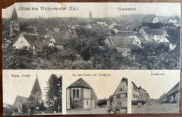 Weiterswiller - Synagogue - Judaïca - Multi-vues - A Circulé Le 13/07/1913 - Sonstige & Ohne Zuordnung