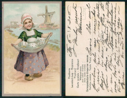 [ OT 015535 ] - CHILDREN BELLE FILLE PRETTY GIRL FASHION ROBE DRESS HAIRSTYLE COIFFURE - HOLLAND MOULIN WINDMILL - Autres & Non Classés