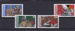 Liechtenstein 1982, Cat. Zumstein  741/44 **.Homme Et Travail. - Unused Stamps