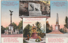 AK Bad Kösen, Bismarck-Denkmal Und Kriegs-Ehrenmäler Um 1920 - Bad Kösen
