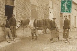 Belle Carte Photo " Le Ferrage Des Chevaux "  - Peut-être Ecole D'Agriculture De Chatillon Sur Seine (21) ? - Bauern