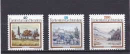 Liechtenstein 1982, Cat. Zumstein  760/62 **.150e Anniversaire Du Paysagiste Moritz Menzinger. - Unused Stamps