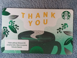 GIFT CARD - STARBUCKS - POLAND - 1417 - THANK YOU - Cartes Cadeaux