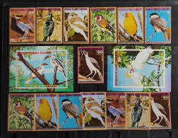 PROTECCIÓN  DELA NATURALEZA -PAJAROS DE AFRICA- Mnh** Serie 14 Valores Y Dos Hojas Bloque - Other & Unclassified