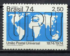 Brazil 1974 UPU Centenary, Stamp MNH - U.P.U.