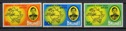 Brunei 1974 UPU Centenary, Set Of 3 MNH - U.P.U.