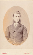 CDV Photo A.WHITLA  Dublin Monaghan Jeune Homme A Barbe Et Montre A Gousset - Old (before 1900)