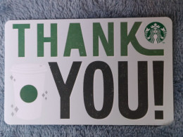 GIFT CARD - STARBUCKS - POLAND - 1076 - THANK YOU - Gift Cards