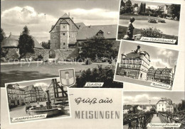 72025701 Melsungen Fulda Schlosspark Rathaus Pennigbruecke Schloss Markbrunnen   - Melsungen