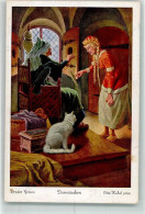 39650621 - Sign. Kubel Otto Katze Spindel Uvachrom Serie 140 Nr.3801 - Contes, Fables & Légendes