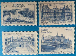 France 2022 : Salon Philatélique Paris-Philex, Monuments De Paris N° 5595 à 5598 Oblitéré - Used Stamps