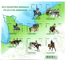 France.bloc Jeux équestres Mondiaux En Normandie.2014.neuf - Neufs