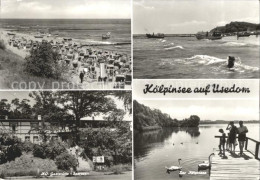 72025548 Koelpinsee Usedom Loddin HO Gaststaette Seerose Strand Schwaene Usedom - Usedom