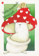 Postal Stationery - Snail On Mushroom - Red Cross 2004 - Suomi Finland - Postage Paid - Enteros Postales