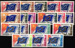 Frankreich Dienstmarken Europarat 2-19 Postfrisch #NH088 - Other & Unclassified