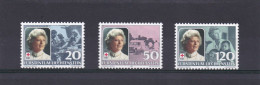 Liechtenstein 1985, Cat. Zumstein  814/16 **.  Croix Rouge Du Liechtenstein, Présidente  Princesse Georgine. - Unused Stamps