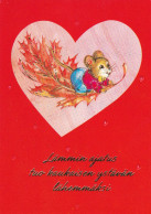 Postal Stationery - Mouse Flying On Leaf - Red Cross 1990 - Suomi Finland - Postage Paid - Interi Postali