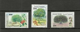 1999-Tunisia/ Fruits Trees: Orange, Date Palm, Olive Tree/3 Stamps Complete Set,MNH** - Trees