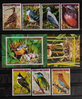 PROTECCIÓN  DELA NATURALEZA -PAJAROS DE ASIA - MICHEL947/53  B24= Y B241 - MNH** - Guinée Equatoriale