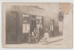 CARTE PHOTO - COMMERCE DE VINS - RESTAURANT - VINS & LIQUEURS - BIERE - ECRITE EN 1907 -z 2 SCANS Z- - Zu Identifizieren