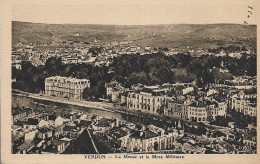 CPSM. 55 VERDUN. LA MEUSE ET LE MESS MILITAIRE. - Verdun