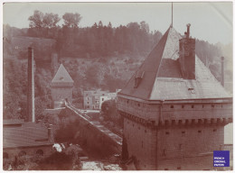 BEAU FORMAT - Luxembourg Pfaffenthal RARE Photo Originale 17x12cm 1905/10 Vauban Remparts Machine à Vapeur Cheminée C9-3 - Lieux