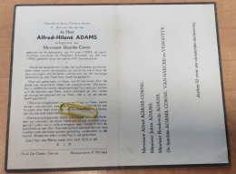 DP - Alfred Adams - Corne - Kruishoutem 1884 - Petegem Deinze 1955 - Obituary Notices