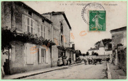 FOUQUEURE - RUE PRINCIPALE - J.S.D. 671 (16) (ANIMÉE) - Otros & Sin Clasificación