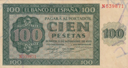 CRBS1217 BILLETE ESPAÑA 100 PESETAS 1936 SERIE N MBC - Andere & Zonder Classificatie