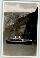 39278221 - Schiffe Dampfer Im Fjord In Norwegen - Other & Unclassified