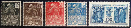FRANCE                           N° 270/274                NEUF*                Cote : 66 € - Unused Stamps