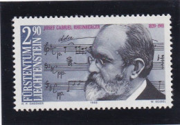 Liechtenstein 1989, Cat. Zumstein 904 **.Sesquicentenaire De La Naissance Du Compositeur J.G. Rheinberger. - Unused Stamps