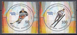 NORDMAZEDONIEN  684-685,  Postfrisch **, Olympische Winterspiele Sotschi, 2014 - Macédoine Du Nord