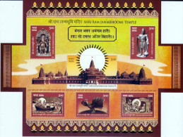 India - Postfris / MNH - Sheet Temple 2024 - Ungebraucht